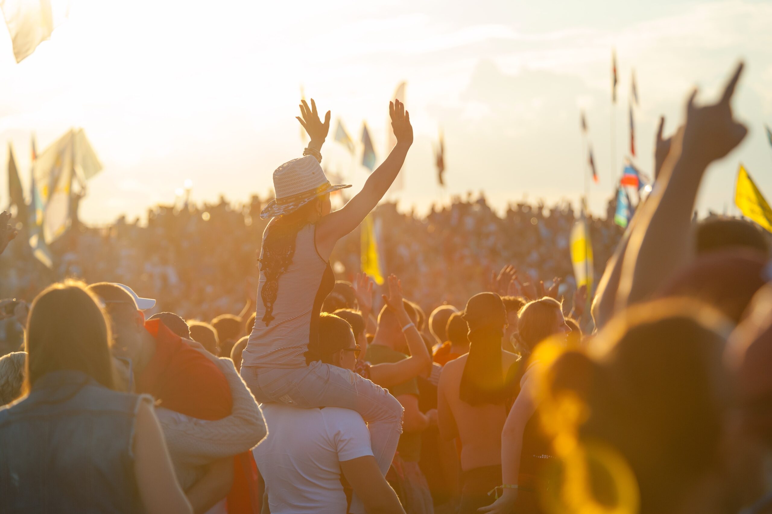 Peopl Dancing at Festival