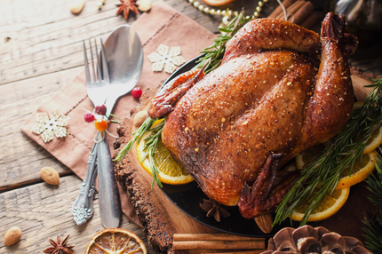 Christmas turkey dinner