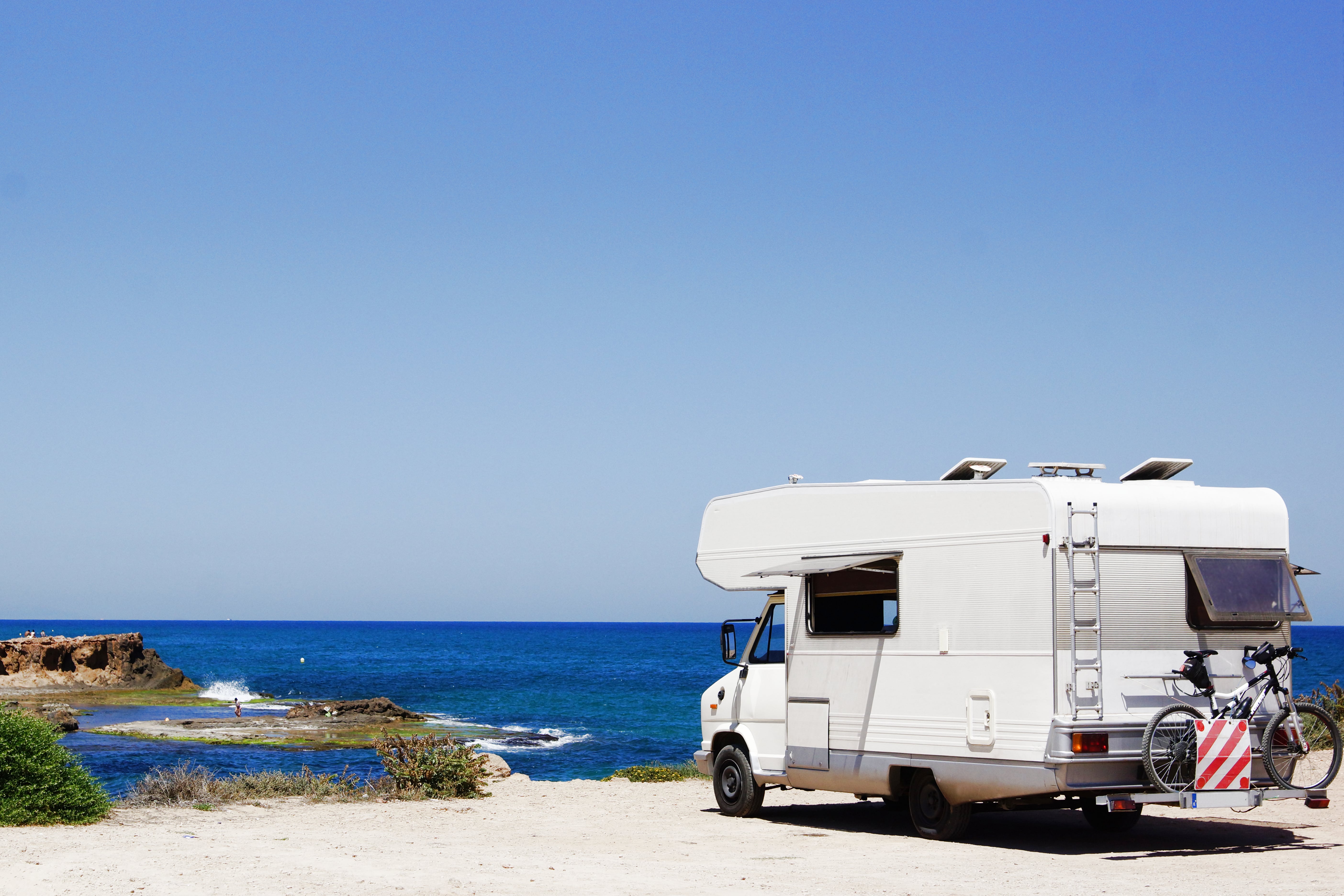 Camping on Beach in Spain